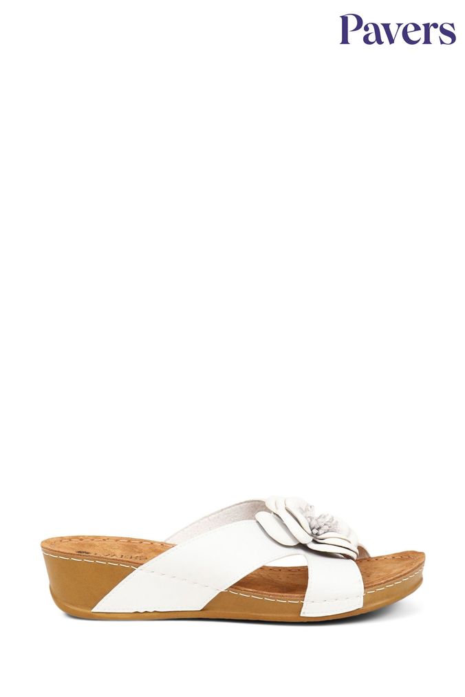 Ladies white mules uk on sale