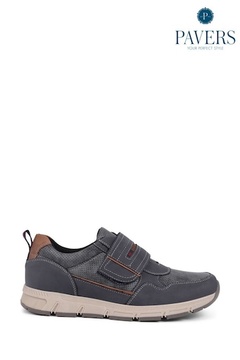 Pavers Blue Touch Fasten Trainers (E14516) | £40