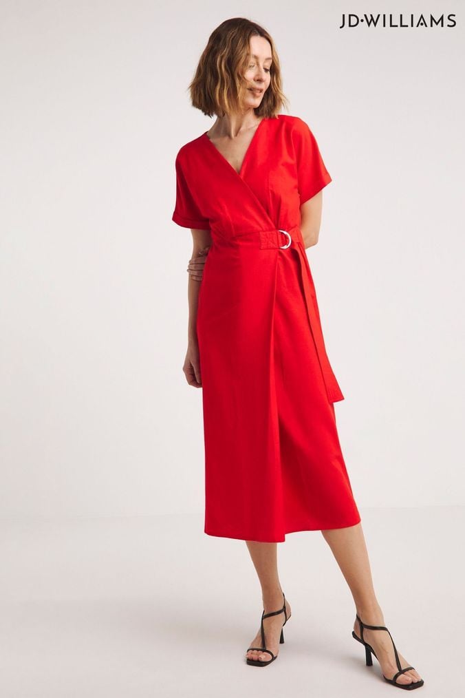Buy Women s Red Linen Dresses Online Next UK