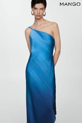 Mango Blue Dress (E14690) | £90