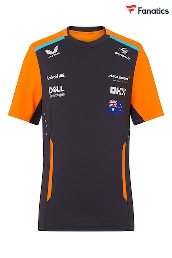 Fanatics Kids Grey F1 McLaren 2024 Team Oscar Piastri Driver Set Up T-Shirt (E14990) | £45