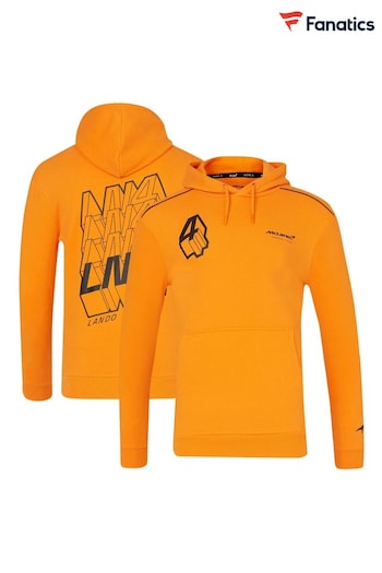 Fanatics Unisex Orange F1 McLaren Lando Norris Driver Hoodie (E14998) | £65