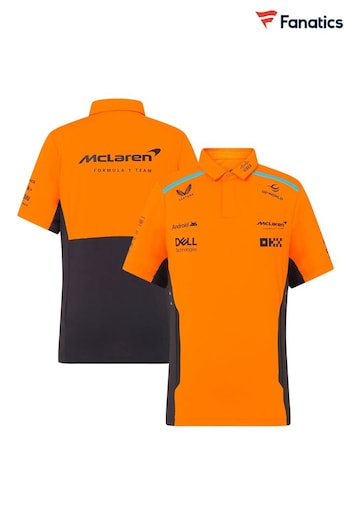 Fanatics Kids Orange F1 McLaren 2024 Team Polo Shirt (E15004) | £50