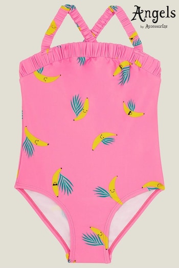 Angels By Accessorize Green Banana Print Swimsuit (E15162) | £14 - £15