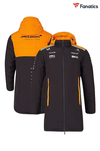 Fanatics Grey F1 McLaren 2024 Team Longline Padded Jacket (E15271) | £180