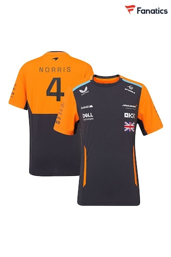 Fanatics Kids Grey F1 McLaren 2024 Team Lando Norris Set Up T-Shirt (E15275) | £45