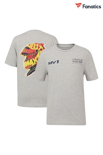 Fanatics Kids Grey F1 Red Bull Racing Max Verstappen Driver Helmet T-Shirt (E15279) | £28