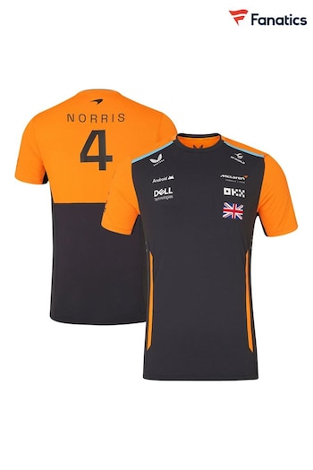 Fanatics Grey F1 McLaren 2024 Team Lando Norris Driver Set Up T-Shirt (E15281) | £60