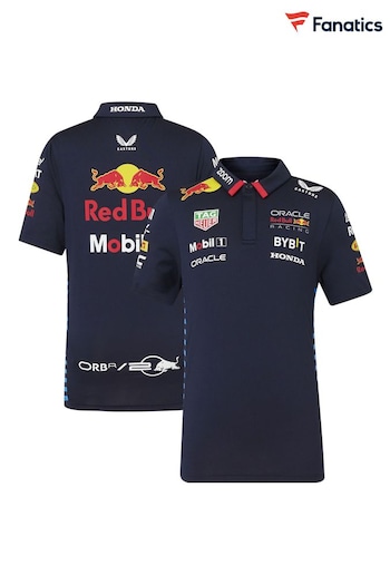 Fanatics Kids Blue F1 Bull Racing 2024 Team Polo Shirt (E15300) | £50