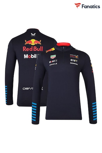Fanatics Blue F1 Bull Racing 2024 Team 1/4 Zip Midlayer Jacket (E15309) | £90