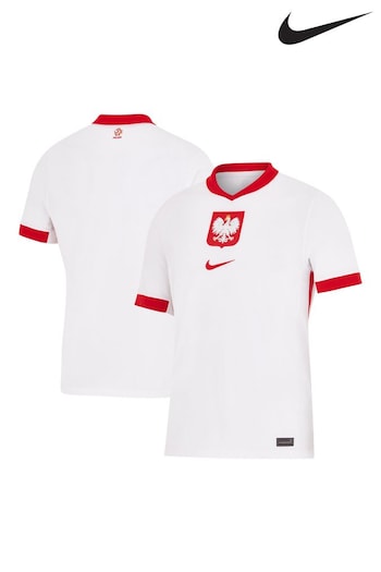 Nike White Poland Home Stadium Shirt 2024 (E15318) | £85