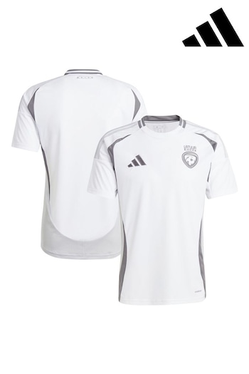 adidas White Latvia Away Football Shirt 2024 (E15319) | £80