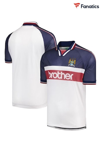 Fanatics Manchester City 1998 Away White Shirt (E15343) | £45