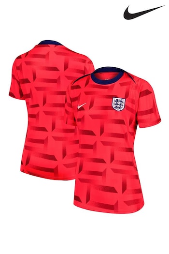 Nike Red Womens England Pre Match Top (E15356) | £60