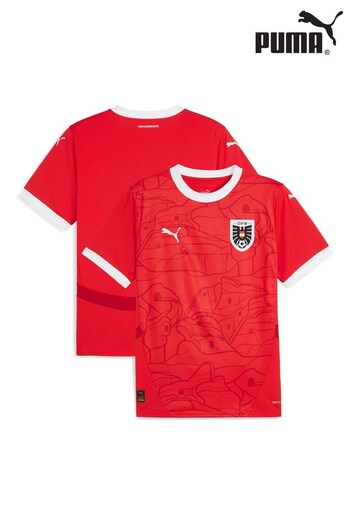 Puma Red Austria Home Shirt 2024 (E15365) | £75