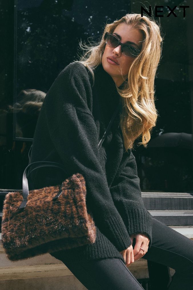 Next leopard print bag best sale