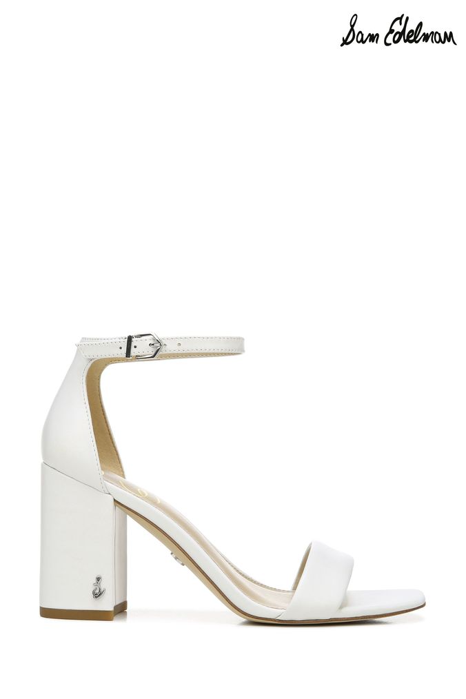 Sam edelman white block heels sale