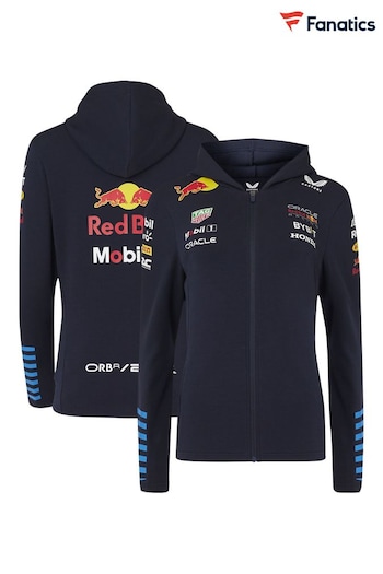 Fanatics Womens F1 Red Bull Racing 2024 Team Full Zip Blue Hoodie (E15952) | £100