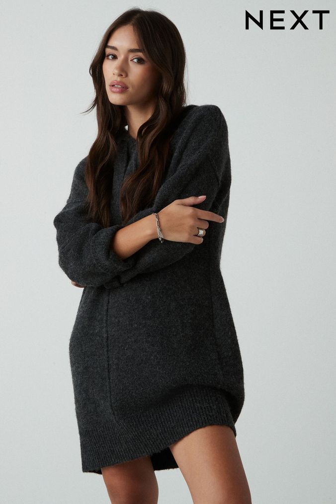 Short dress with long sweater sales
