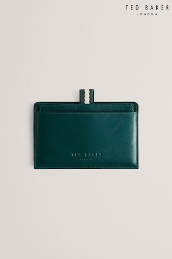 Ted Baker Green Grayden Glasgow Stripe Pull Out Leather Card Holder (E16338) | £40