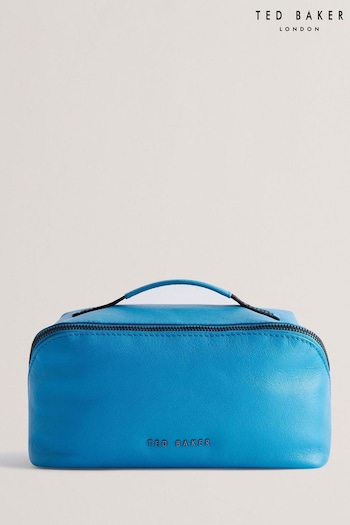 Ted Baker Blue Hanss Saffiano Leather Washbag (E16339) | £65