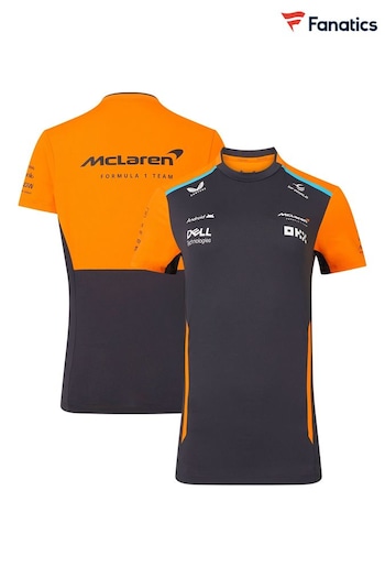 Fanatics Womens Grey F1 McLaren 2024 Team Set Up T-Shirt (E16446) | £55