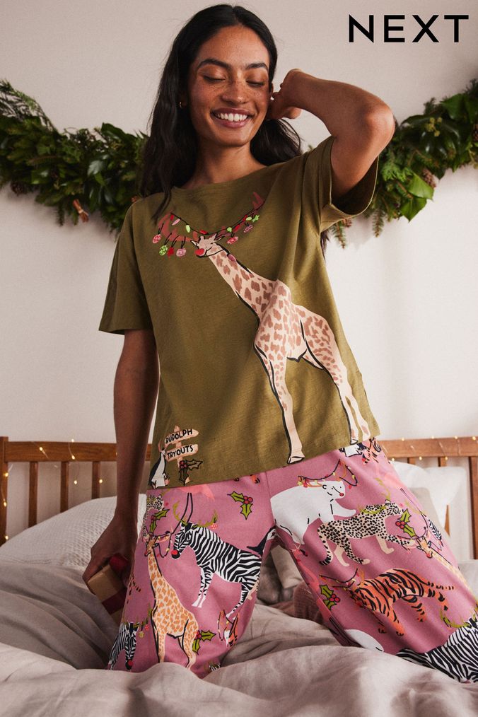 Buy Women s Pyjamas Short Sleeve Nightwear Online Next UK