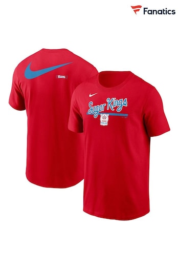 Fanatics Red 100% Cotton MLB Miami Marlins 2 Hit Speed City Connect T-Shirt (E16551) | £35