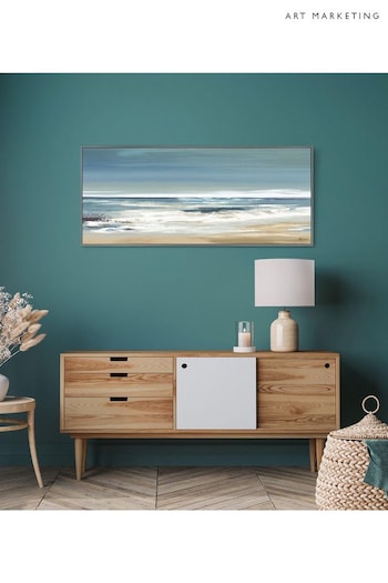 Art Marketing Grey Along the Coastline Canvas Wall Art (E16563) | £160