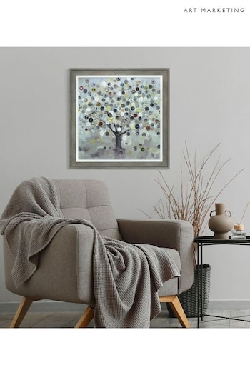 Art Marketing Grey Watch Tree Small Canvas Wall Art (E16586) | £160