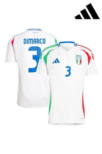 adidas White Italy Away 2024 T-shirts (E16615) | £98