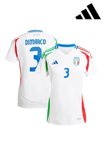 adidas sling White Womens Italy Away 2024 T-shirts (E16619) | £98