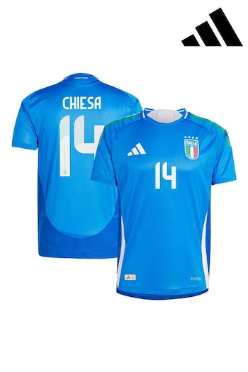 adidas Blue Italy Home Authentic 2024 T-shirts (E16626) | £138