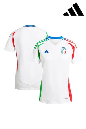 monogram White Womens Italy Away Shirt 2024 (E16630) | £80