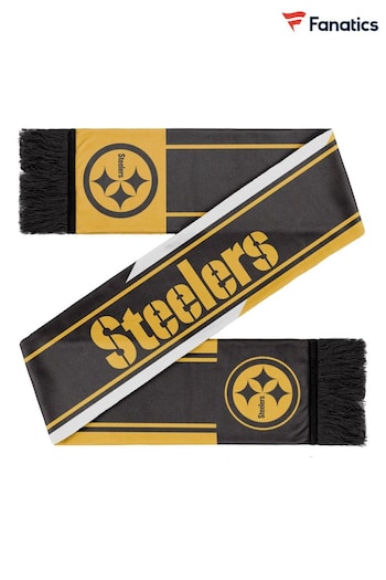 Fanatics Yellow NFL Pittsburgh Steelers Forever Collectibles Colourwave Wordmark Scarf (E16765) | £25