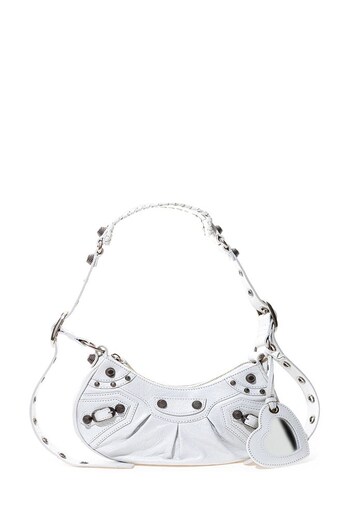 Balenciaga Leather Shoulder White Bag with Heart Mirror (E17017) | £2,130