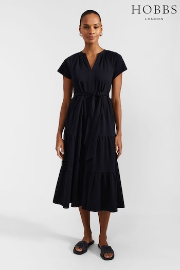 Hobbs Blue Valentina Jersey Dress (E17063) | £99