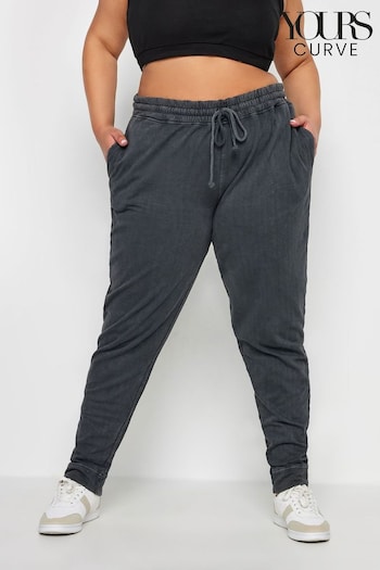 Yours Curve Grey YOURS Curve Forest Green Acid Wash Joggers (E17234) | £27