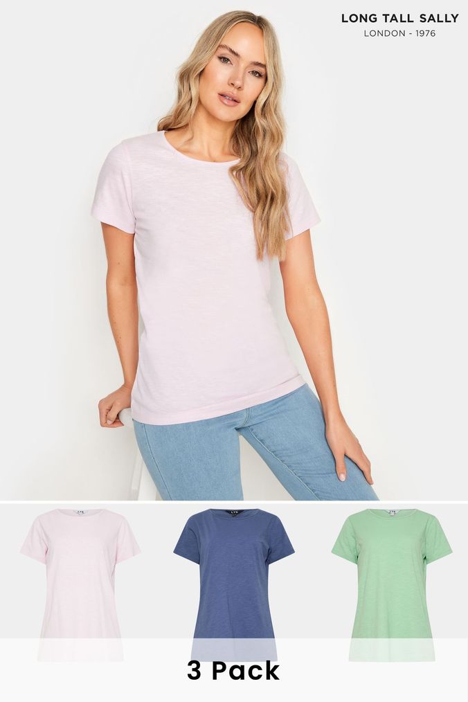 Buy Women s T Shirts Long Tall Sally Holiday Plain Tops Online Next UK