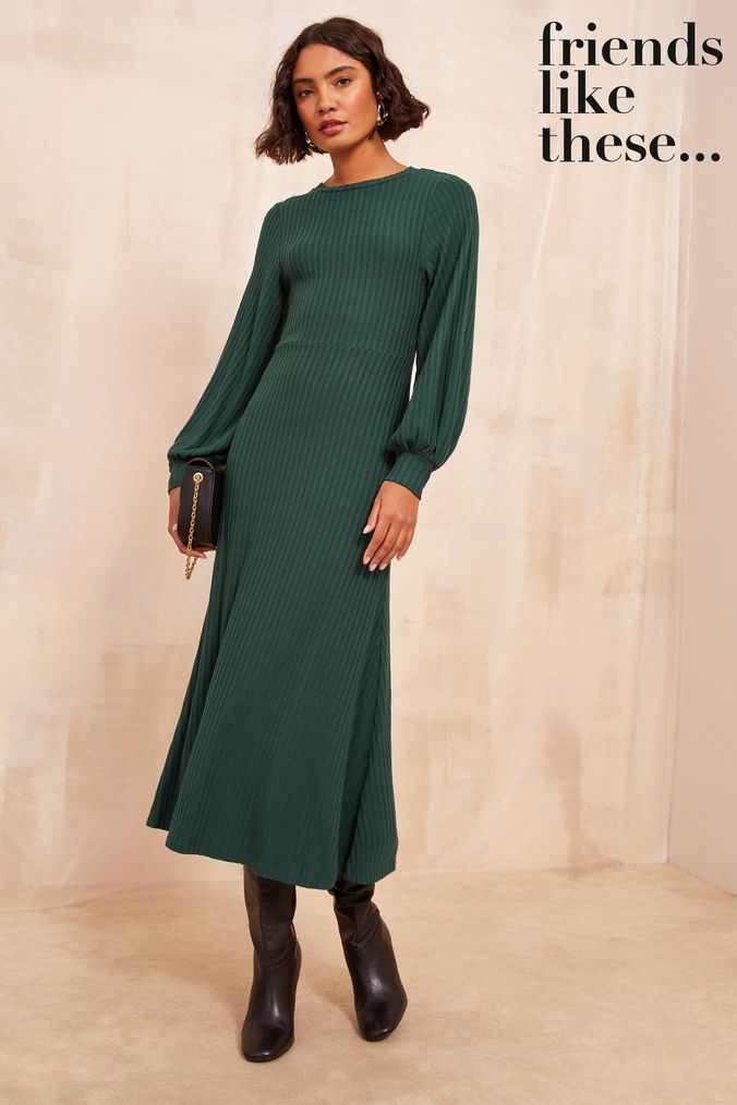 Green Midi Dresses Sage Green Midi Dresses Next UK