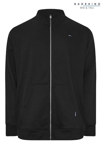 BadRhino Big & Tall Black Funnel Neck Sweatshirt (E18038) | £27