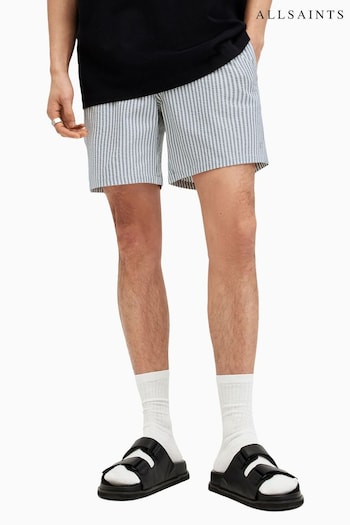 AllSaints Grey Warden Striped Swim Shorts (E18120) | £65