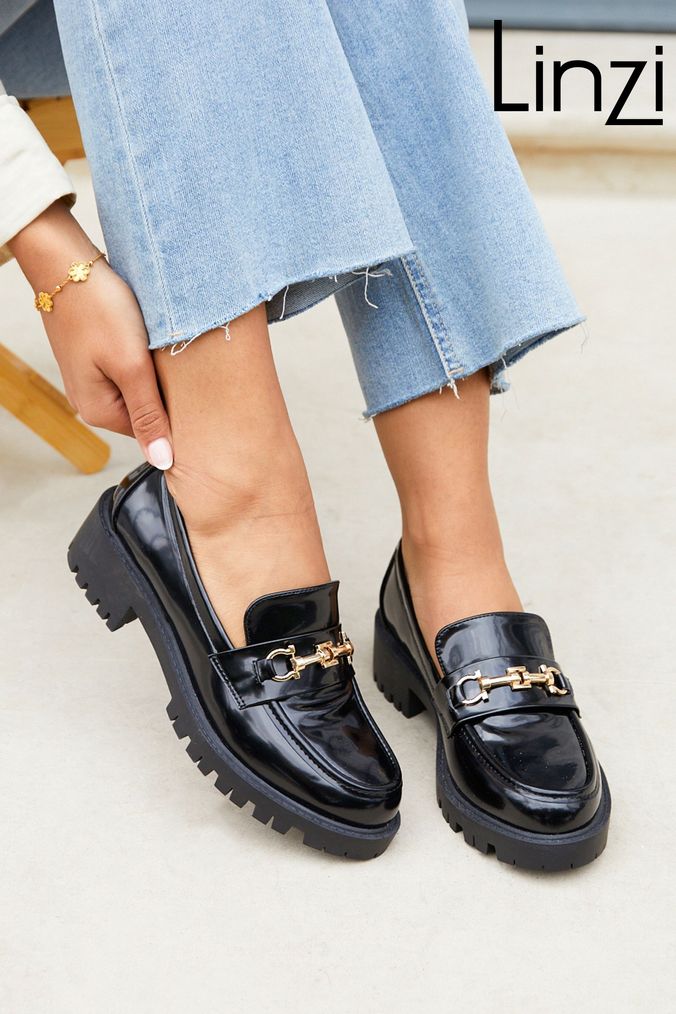 Next black loafers womens shop