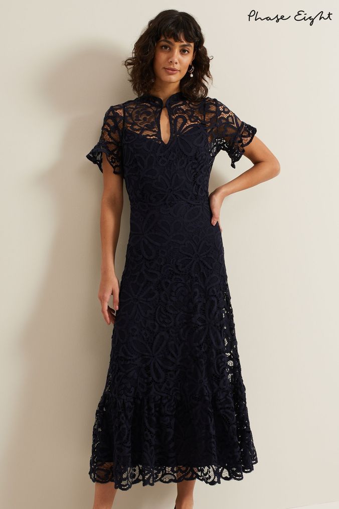 Buy Women s Blue Phase Eight Lace Dresses Online Next UK