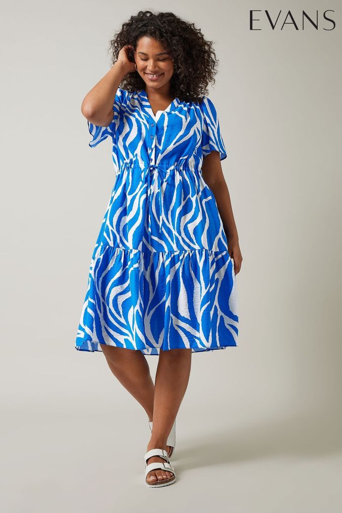 Next blue leopard print dress hotsell