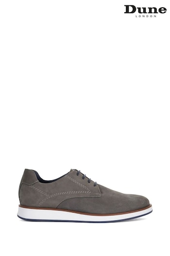 Dune London Grey Beko Wedge Gibson Shoes (E18943) | £100