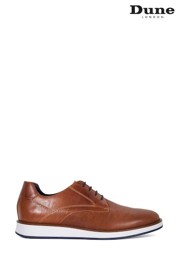 Dune London Brown Beko Wedge Gibson Shoes (E18944) | £100