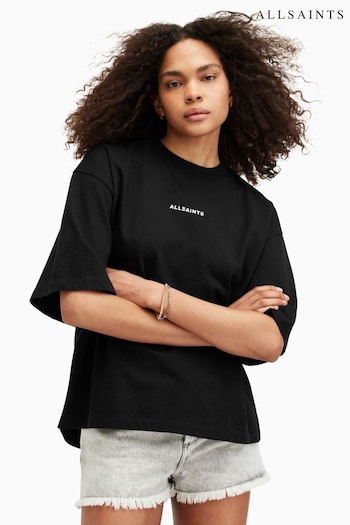 AllSaints Black Disc Amelie T-Shirt (E19161) | £69
