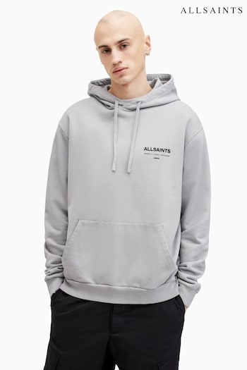 AllSaints Grey Access Over The Head Hoodie (E19167) | £129