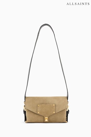 AllSaints Brown Miro Satchel Bag (E19254) | £199